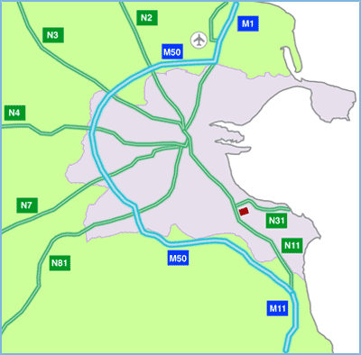 map of dublin city centre